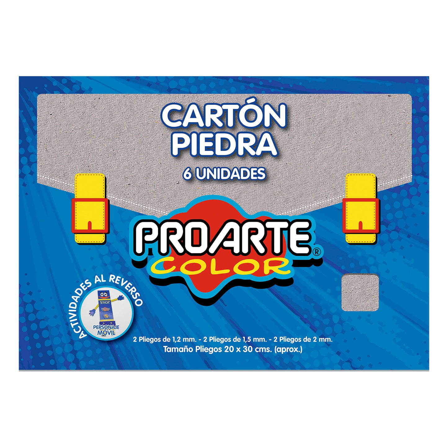 EST.CARTON PIEDRA 6 PLIEGOS 20x30cm