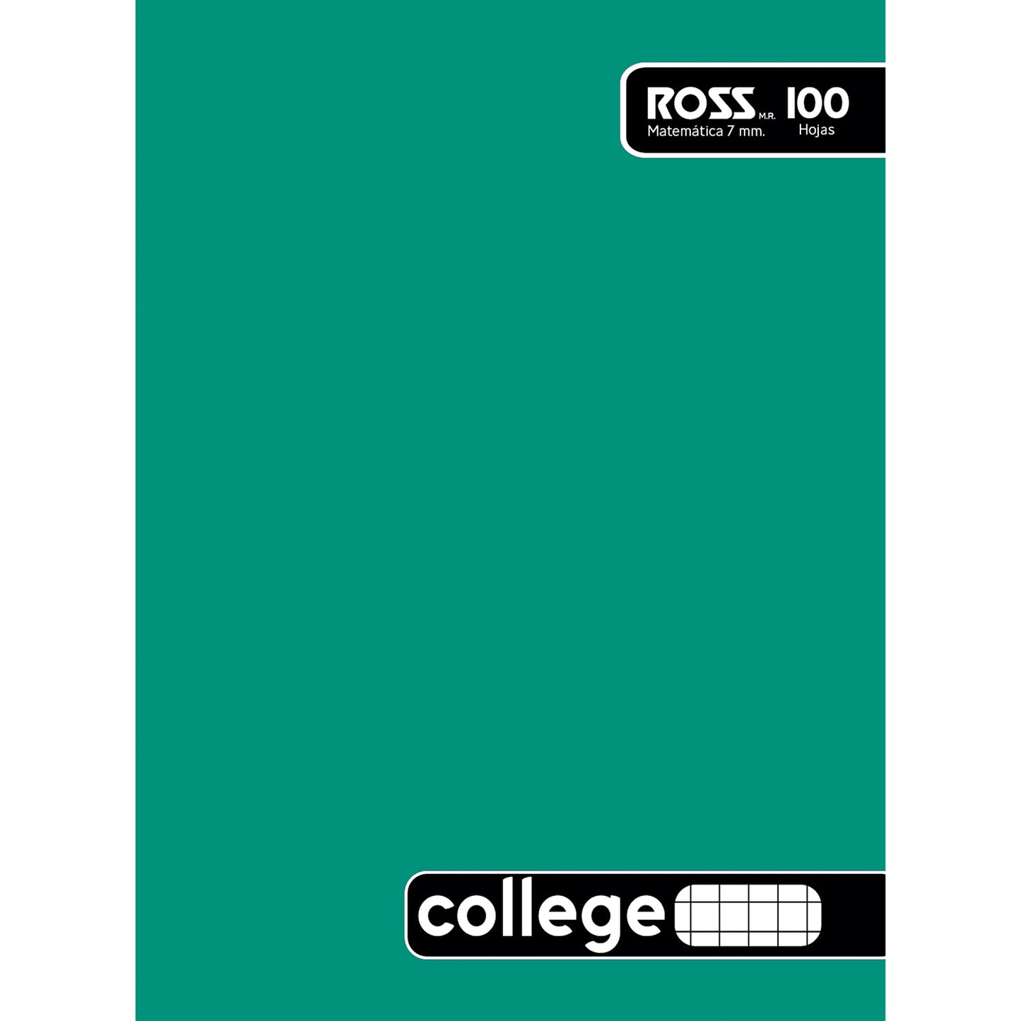 CUAD.ROSS COLLEGE LISO 100 HJ 7MM