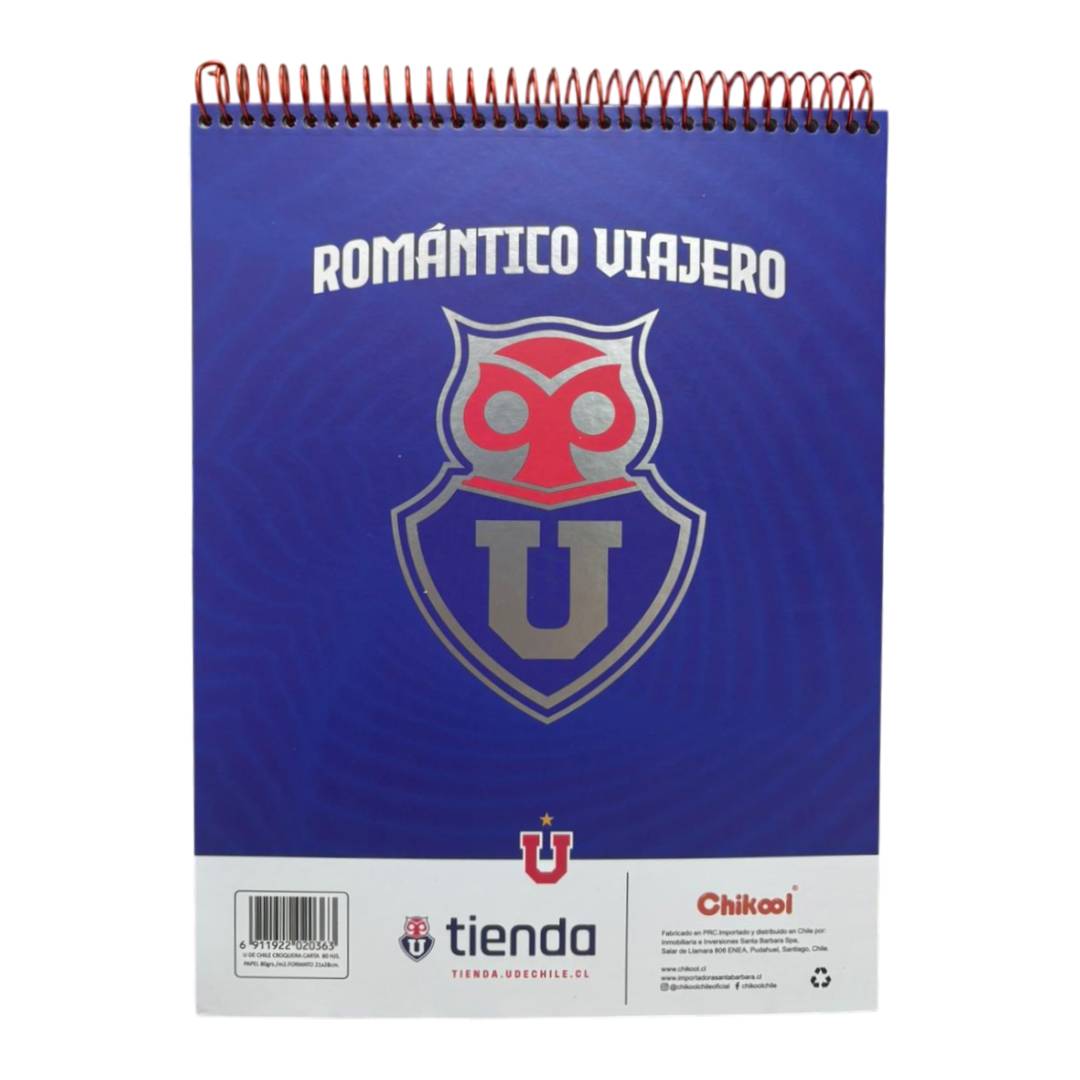 Croquera Carta U de Chile 80 Hojas