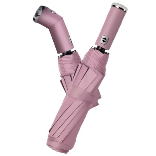 Paraguas Plegable Automático Uv Con Linterna