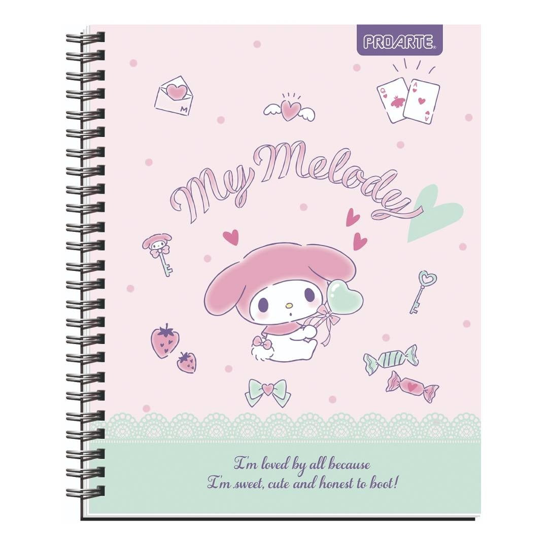 Pack 10 cuadernos My Melody Proarte 100H 7mm
