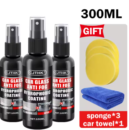 Repelente en aerosol de agua antilluvia para vidrio de coche,