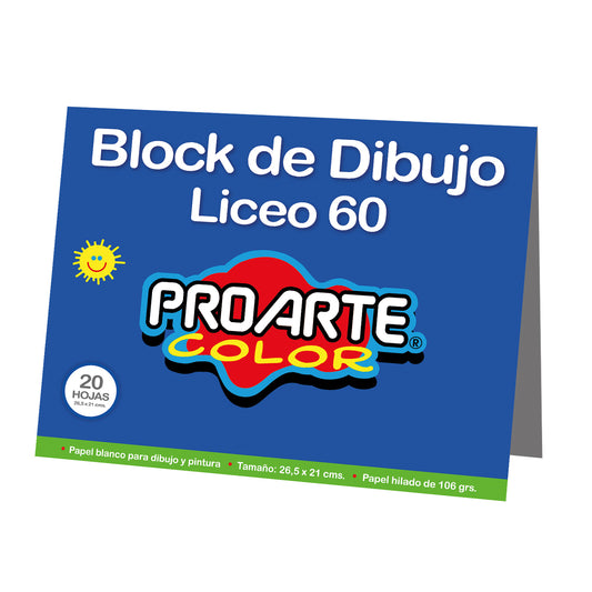 BLOCK PROARTE LICEO 106 GR. 20 HJS.26,5x21cm