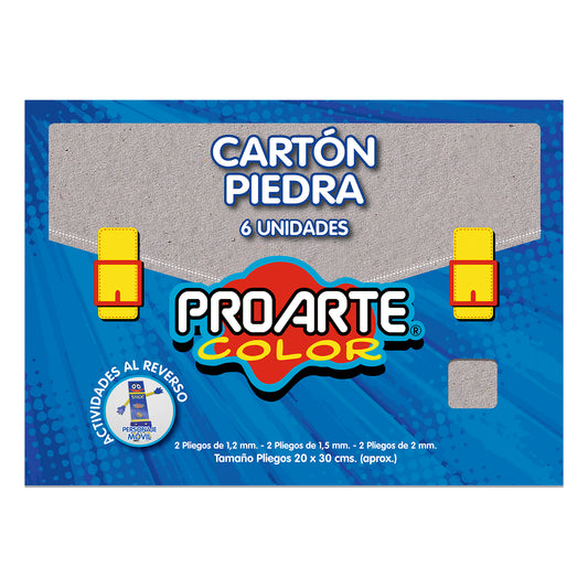 EST.CARTON PIEDRA 6 PLIEGOS 20x30cm