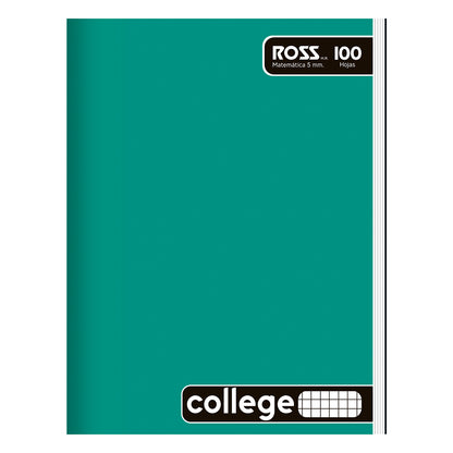 CUAD.ROSS COLLEGE LISO 100 HJ  5MM