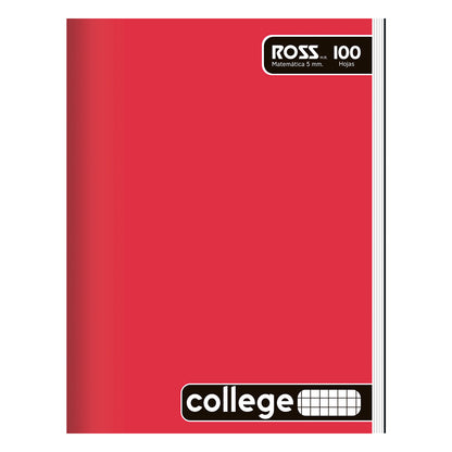 CUAD.ROSS COLLEGE LISO 100 HJ  5MM