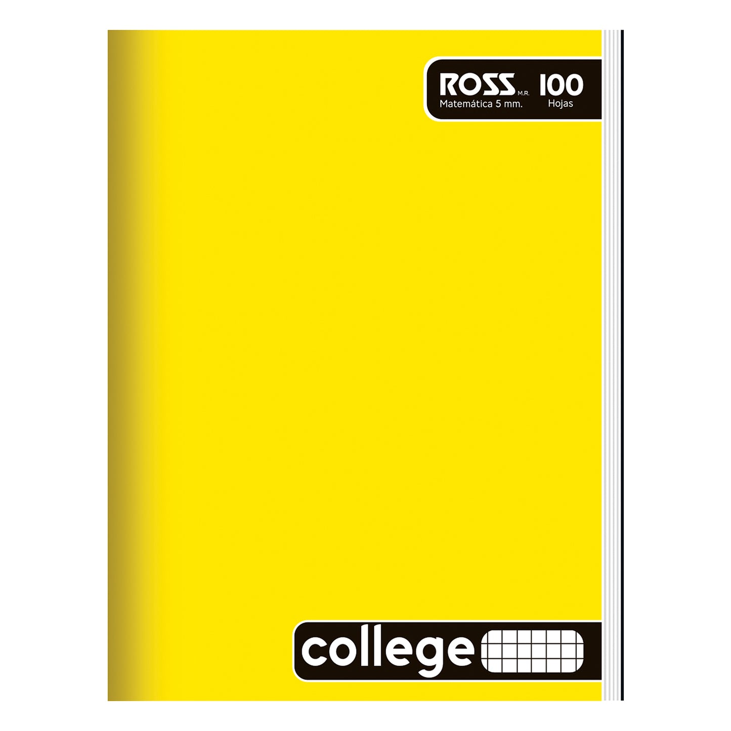 CUAD.ROSS COLLEGE LISO 100 HJ  5MM