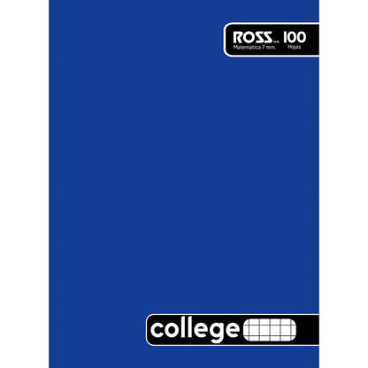 CUAD.ROSS COLLEGE LISO 100 HJ  7MM