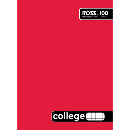 CUAD.ROSS COLLEGE LISO 100 HJ  7MM