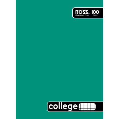 CUAD.ROSS COLLEGE LISO 100 HJ  7MM