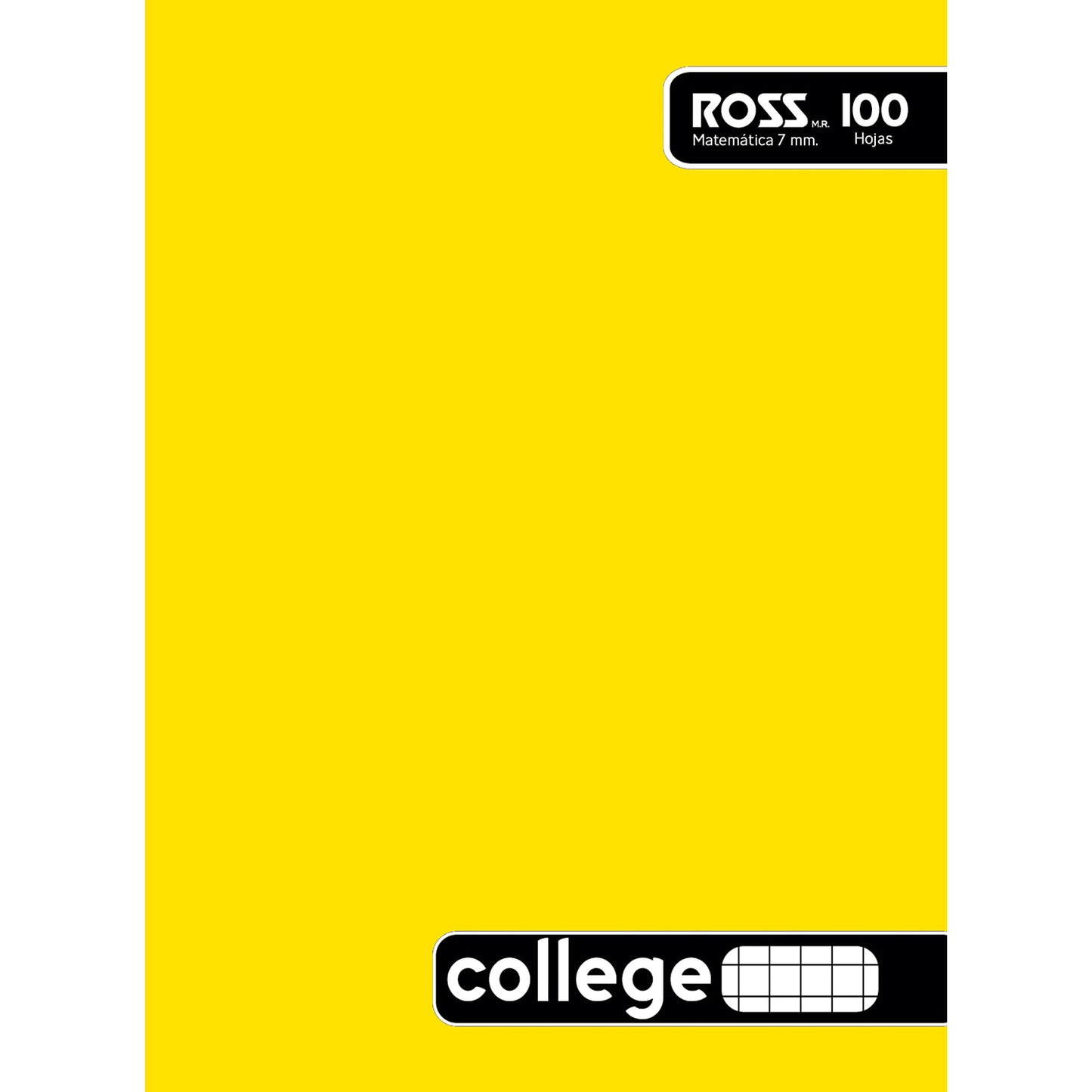 CUAD.ROSS COLLEGE LISO 100 HJ  7MM