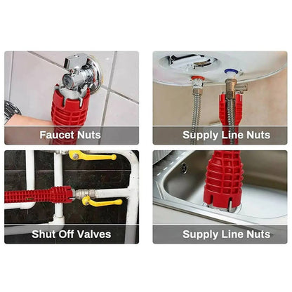Llave De Tubo Multiuso 14 En 1 para Gasfitería Plomería