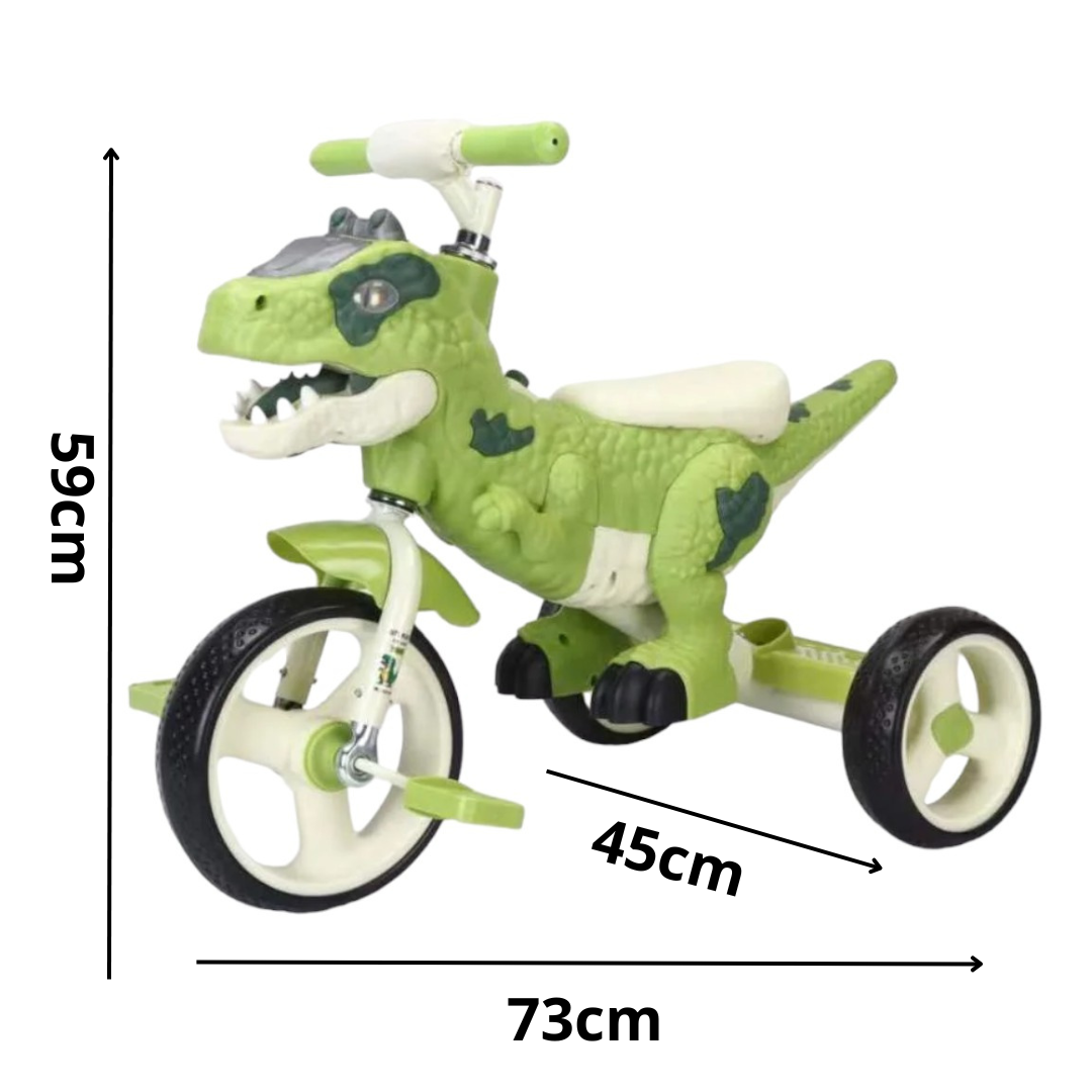Triciclo Infantil Dinosaurio Rex Con Luz Y Sonido