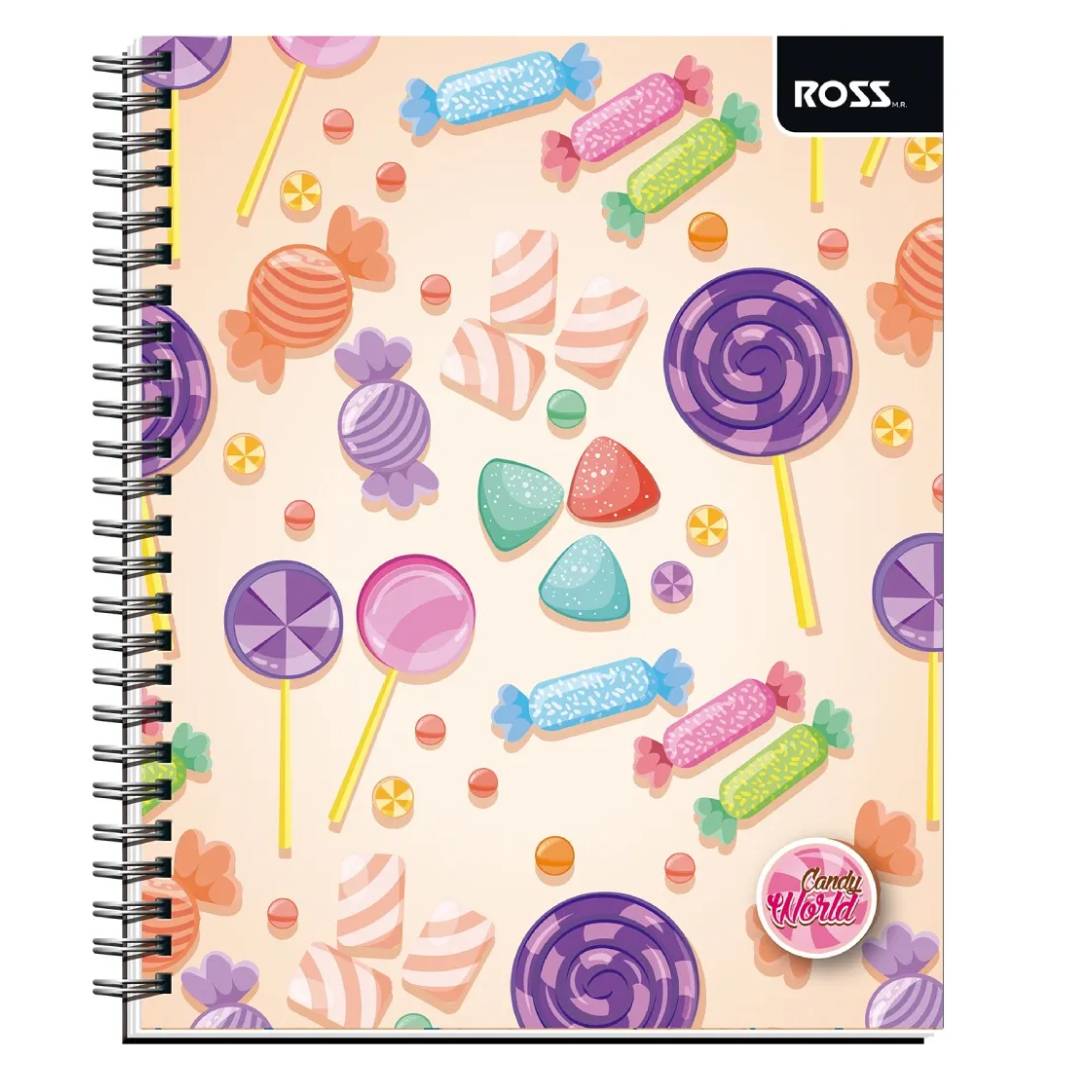 Pack 10 cuadernos ROSS Candy World 100H 7mm