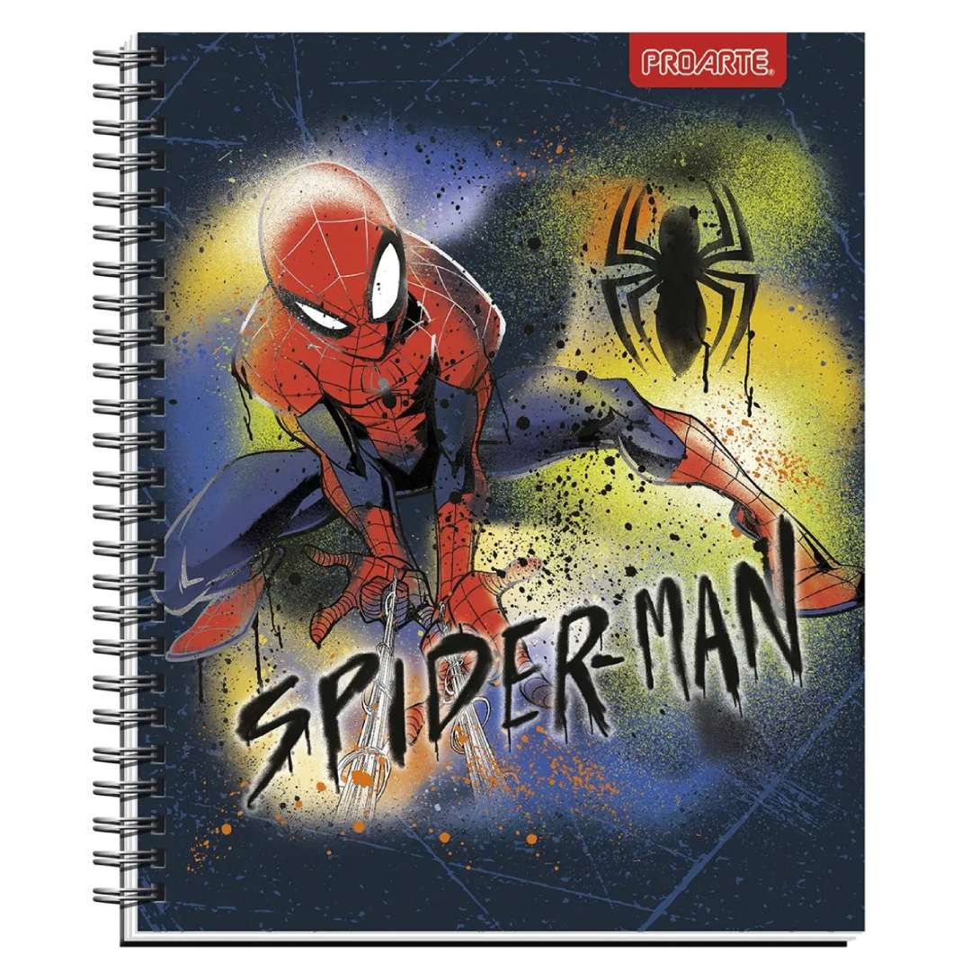 Pack 10 cuadernos Spiderman Metalizados Proarte 100H 7mm