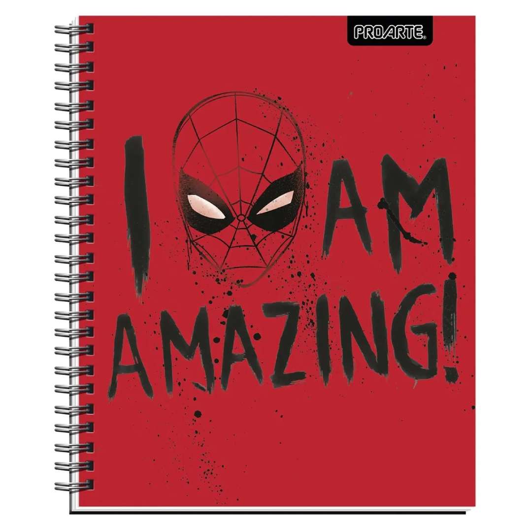 Pack 10 cuadernos Spiderman Metalizados Proarte 100H 7mm