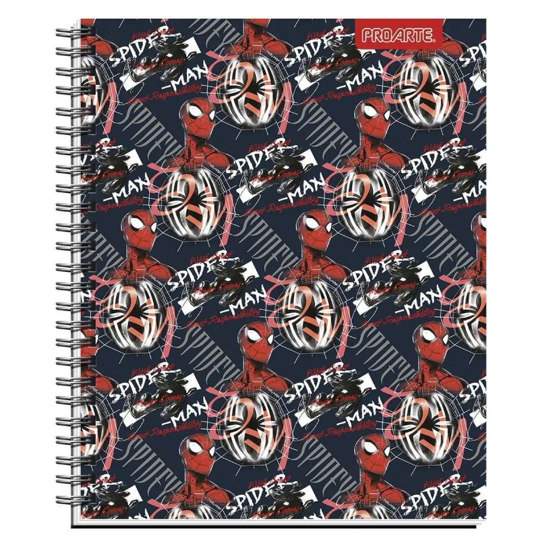 Pack 10 cuadernos Spiderman Metalizados Proarte 100H 7mm