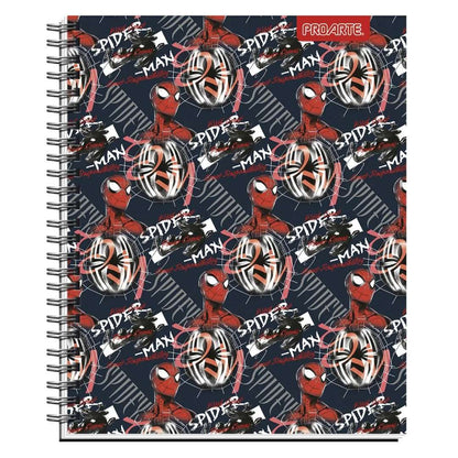 Pack 10 cuadernos Spiderman Metalizados Proarte 100H 7mm