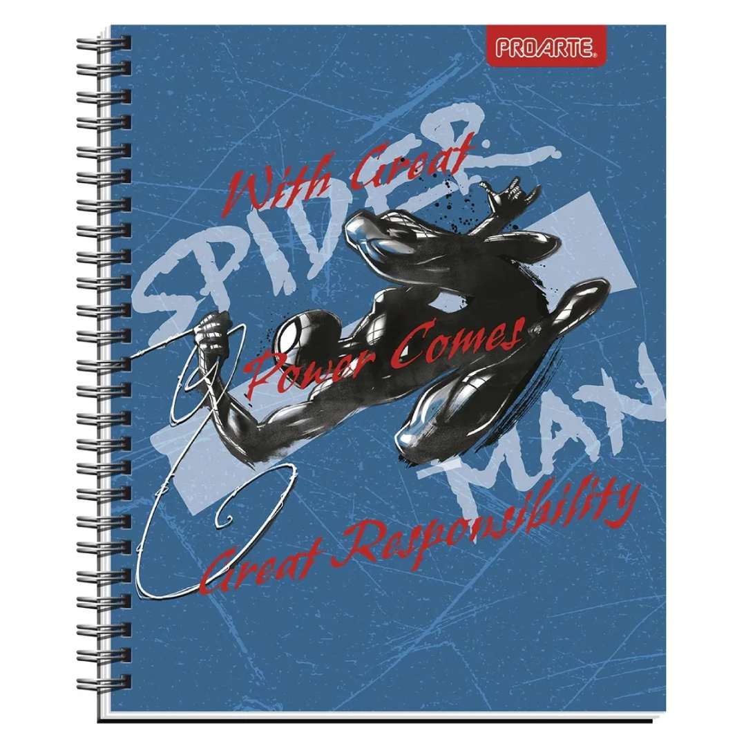 Pack 10 cuadernos Spiderman Metalizados Proarte 100H 7mm