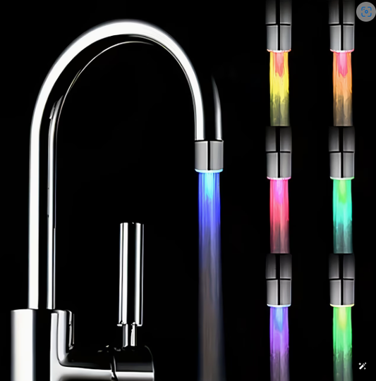 Grifo de agua con luz intermitente