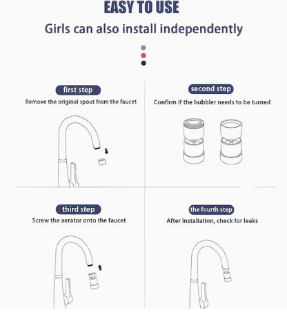 Grifo de agua con luz intermitente