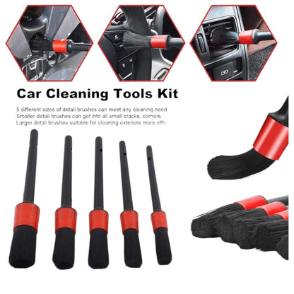 Kit 18 Piezas Limpieza De Auto Interior Y Exterior