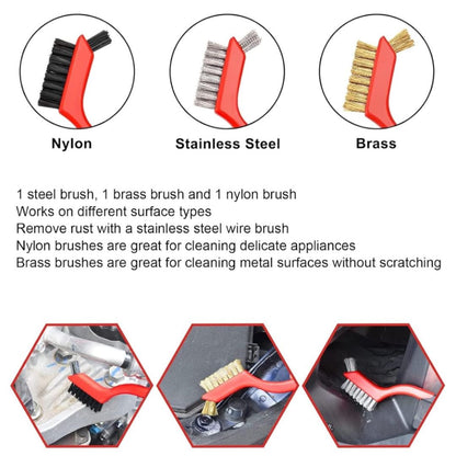 Kit 18 Piezas Limpieza De Auto Interior Y Exterior