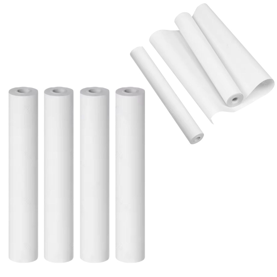 Pck 4 Rollos Térmicos A4 Papel Blanco Para Impresora Térmica