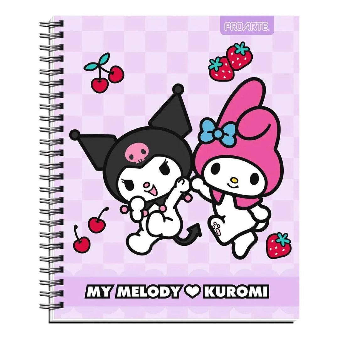 Pack 10 cuadernos Universitario Kuromi & My Melody