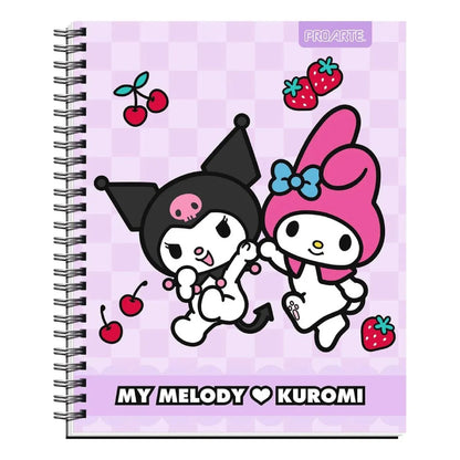 Pack 10 cuadernos Universitario Kuromi & My Melody