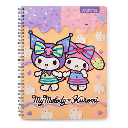 Pack 10 cuadernos Universitario Kuromi & My Melody