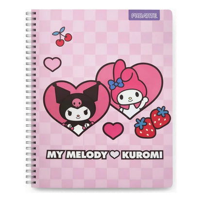 Pack 10 cuadernos Universitario Kuromi & My Melody
