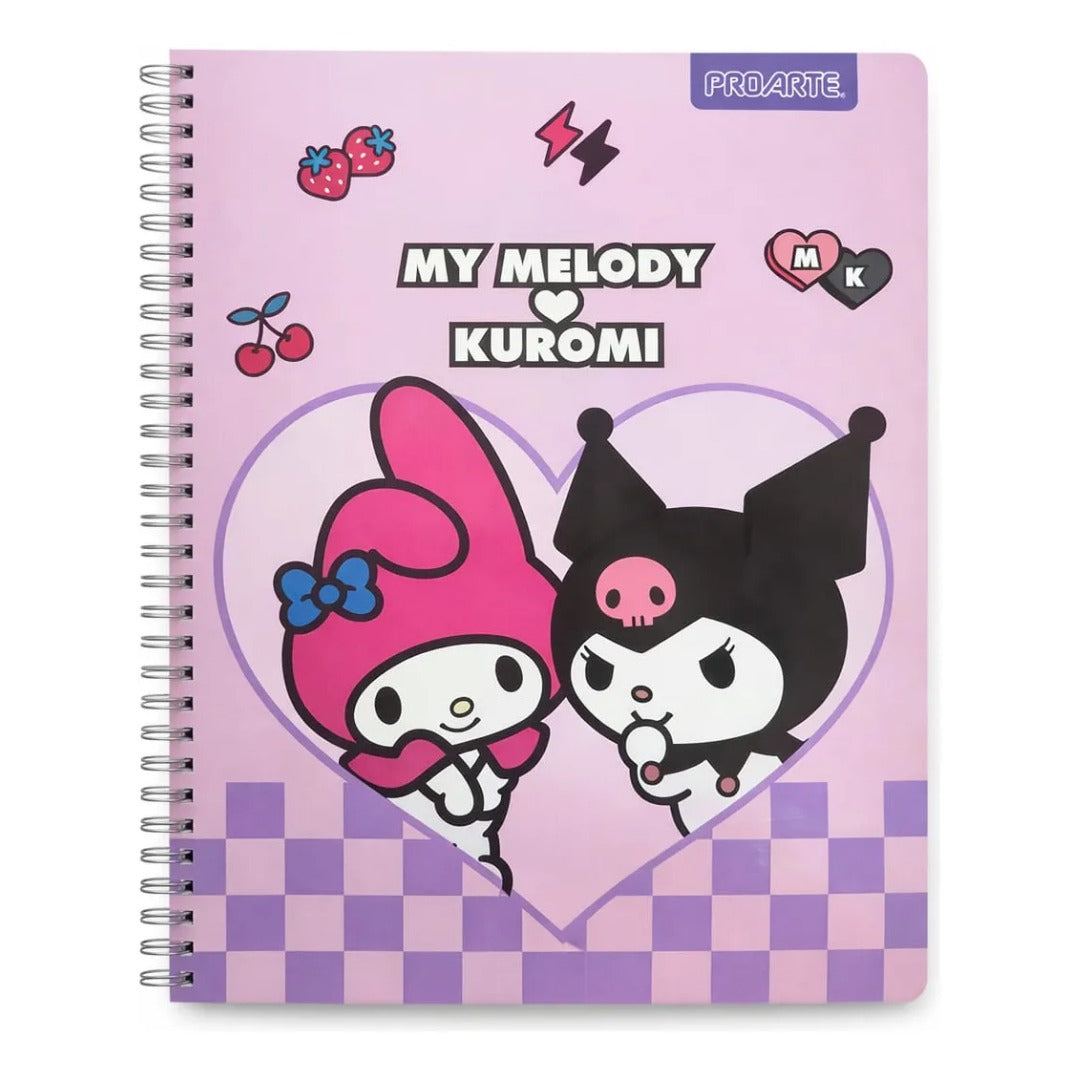 Pack 10 cuadernos Universitario Kuromi & My Melody