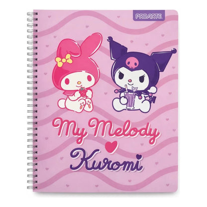 Pack 10 cuadernos Universitario Kuromi & My Melody