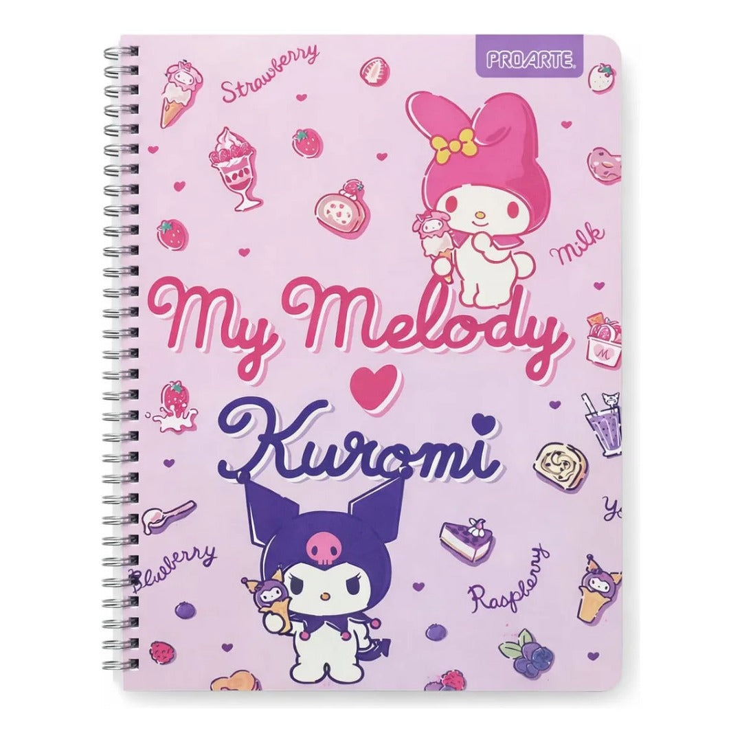 Pack 10 cuadernos Universitario Kuromi & My Melody