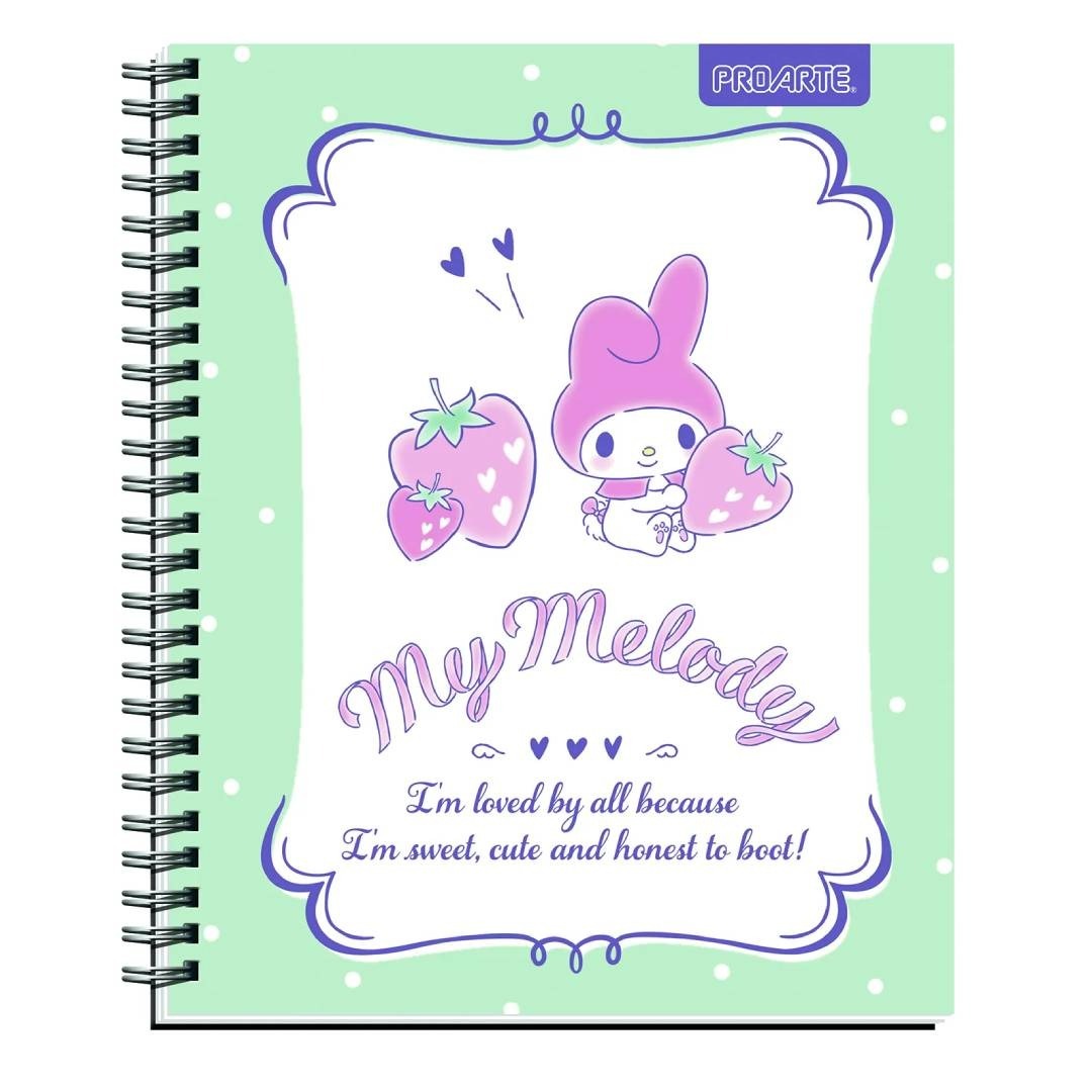 Pack 10 cuadernos My Melody Proarte 100H 7mm