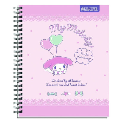 Pack 10 cuadernos My Melody Proarte 100H 7mm