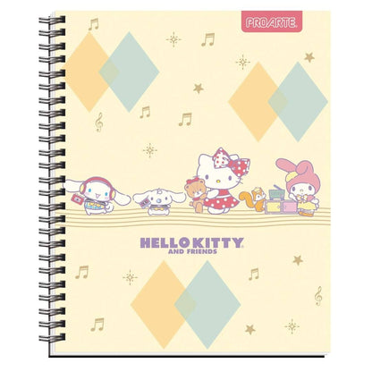 Pack 10 cuaderno Hello Kitty and Friends 100H 7mm