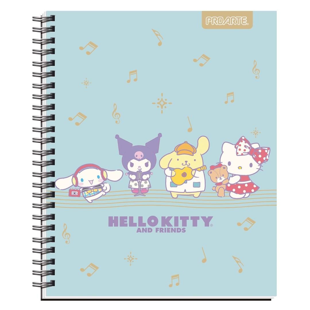 Pack 10 cuaderno Hello Kitty and Friends 100H 7mm