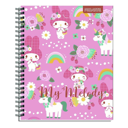 Pack 10 cuadernos My Melody Proarte 100H 7mm
