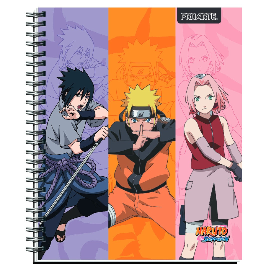 Pack 10 cuadernos Naruto Proarte 100H 7mm