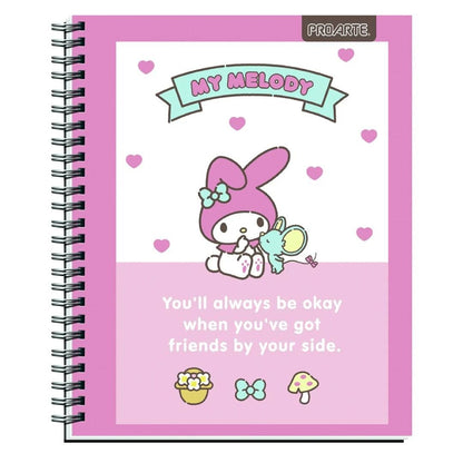 Pack 10 cuadernos My Melody Proarte 100H 7mm