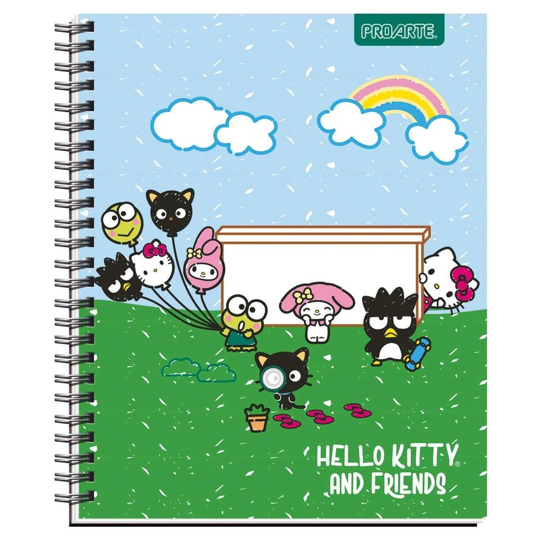 Pack 10 cuaderno Hello Kitty and Friends 100H 7mm