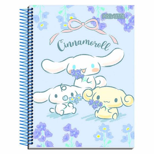 Pack 6 cuadernos Cinnamoroll Proarte 3 materias 150H 7mm