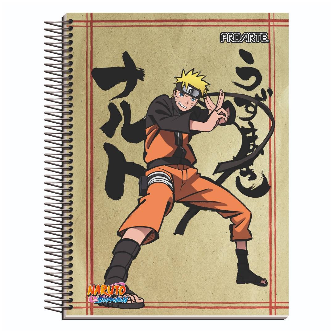 Pack 6 cuadernos Naruto Proarte 3 materias 150H 7mm
