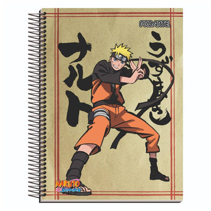 Pack 6 cuadernos Naruto Proarte 3 materias 150H 7mm