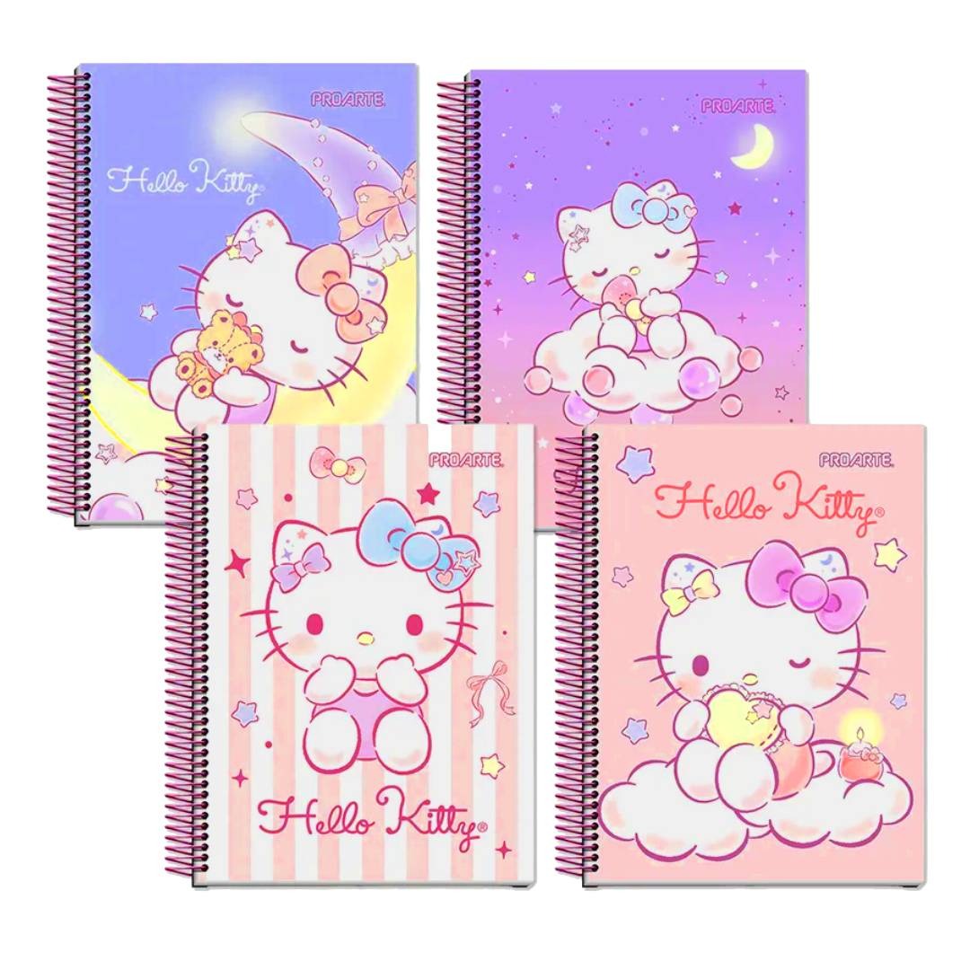 Pack 6 cuadernos Hello Kitty Proarte 3 materias 150H 7mm