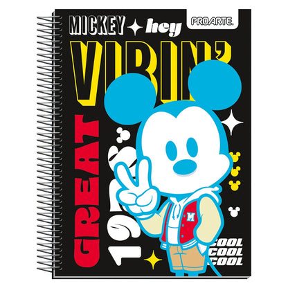Pack 6 cuadernos Mickey Mouse Proarte 3 materias 150H 7mm