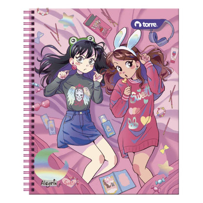 Pack 10 cuadernos Alegrìa y Sofìa Torre 100H 7mm
