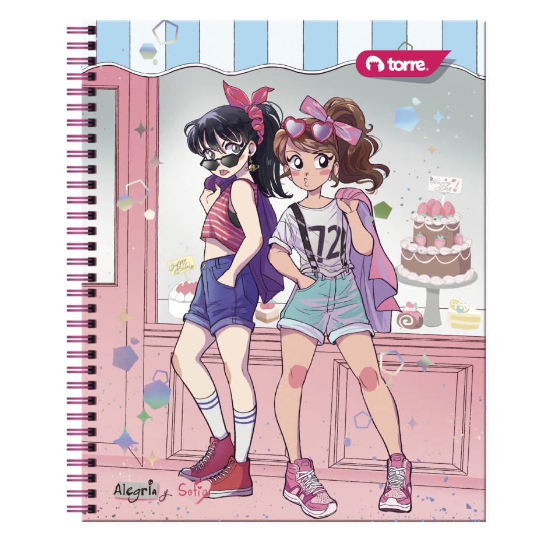 Pack 10 cuadernos Alegrìa y Sofìa Torre 100H 7mm